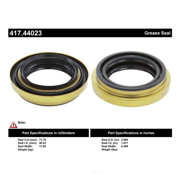 Centric Premium™ Rear Wheel Seal Kit 417.44023