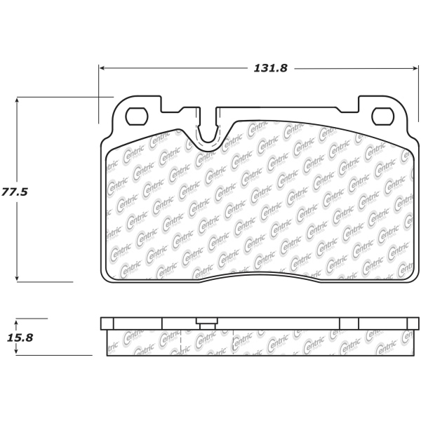 Centric Premium Ceramic Front Disc Brake Pads 301.16630