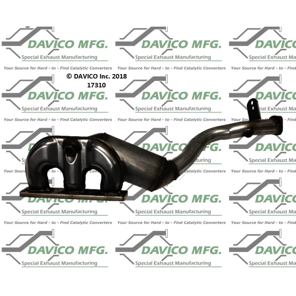 Davico Exhaust Manifold with Integrated Catalytic Converter 17310