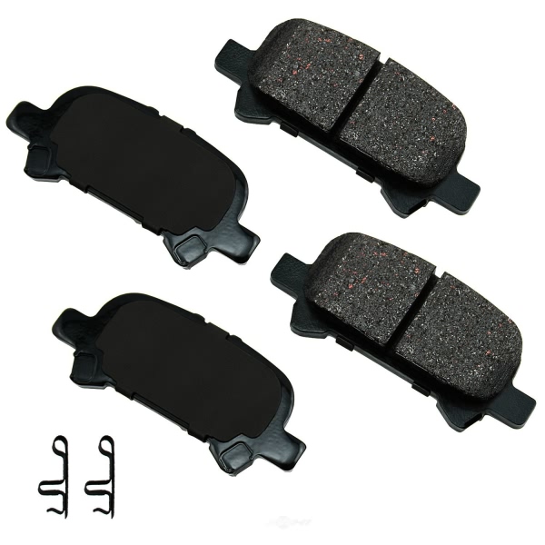 Akebono Pro-ACT™ Ultra-Premium Ceramic Rear Disc Brake Pads ACT828