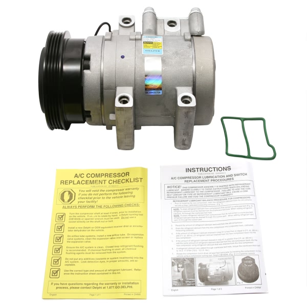 Delphi A C Compressor With Clutch CS20132