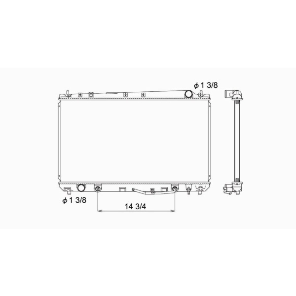 TYC Engine Coolant Radiator 2325