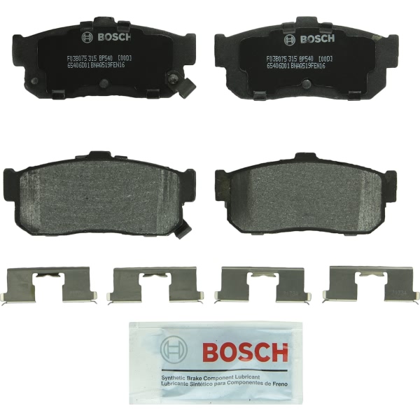 Bosch QuietCast™ Premium Organic Rear Disc Brake Pads BP540