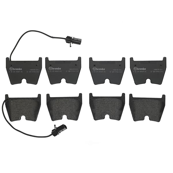 brembo Premium Low-Met OE Equivalent Front Brake Pads P85078