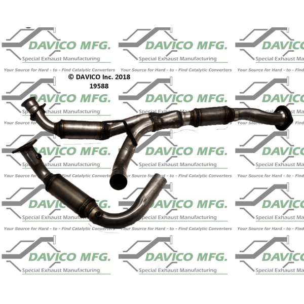 Davico Direct Fit Catalytic Converter and Pipe Assembly 19588