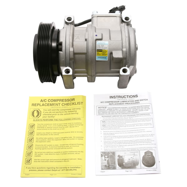 Delphi A C Compressor With Clutch CS20125