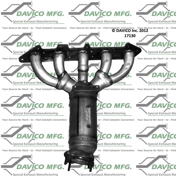 Davico Exhaust Manifold with Integrated Catalytic Converter 17130