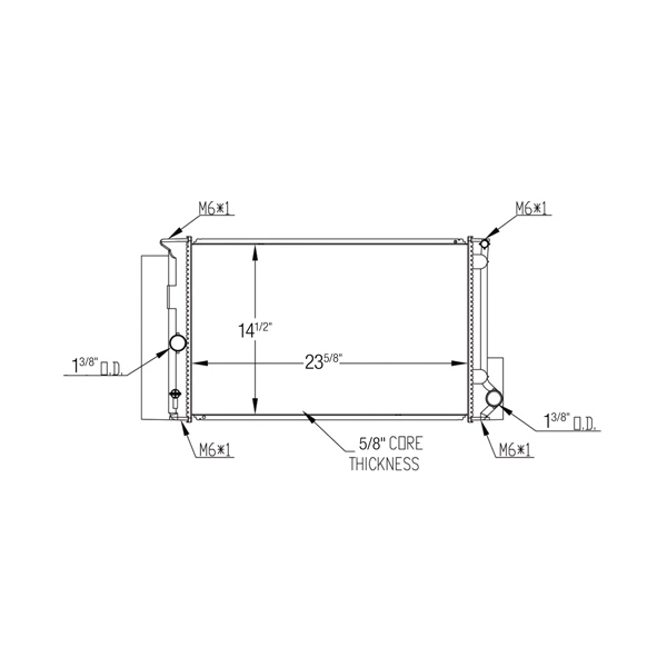 TYC Engine Coolant Radiator 13552