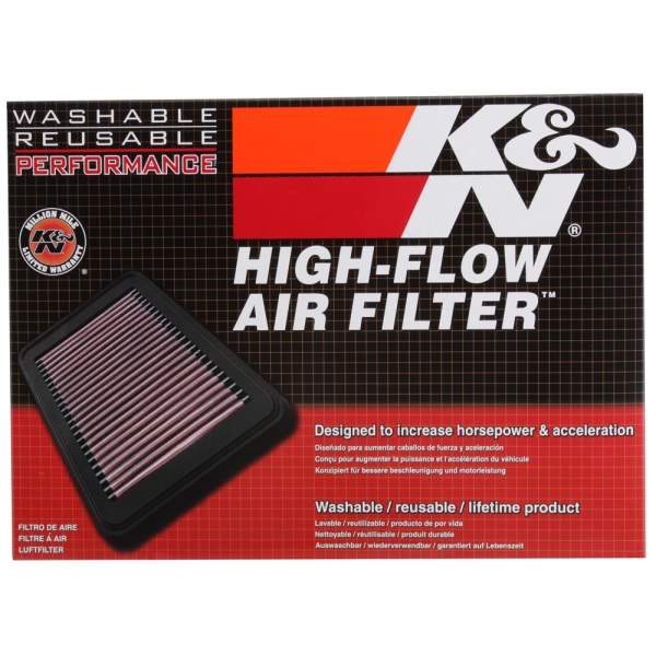 K&N 33 Series Panel Red Air Filter （14" L x 6.75" W x 2.375" H) 33-5010