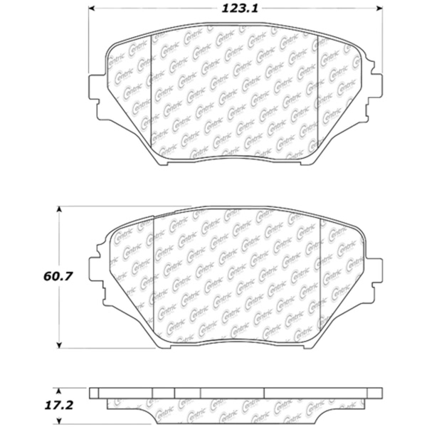 Centric Posi Quiet™ Ceramic Front Disc Brake Pads 105.08620