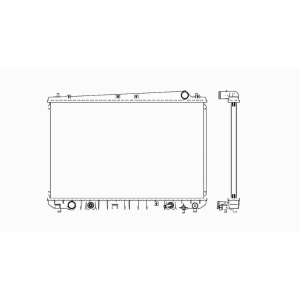 TYC Engine Coolant Radiator 2427