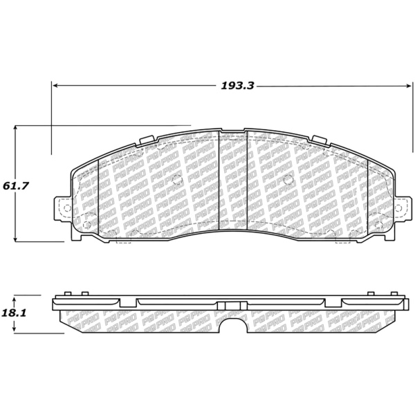 Centric Posi Quiet Pro™ Semi-Metallic Rear Disc Brake Pads 500.16910