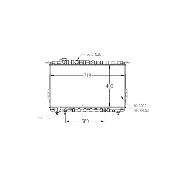 TYC Engine Coolant Radiator 2790