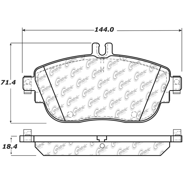 Centric Posi Quiet™ Ceramic Front Disc Brake Pads 105.16940