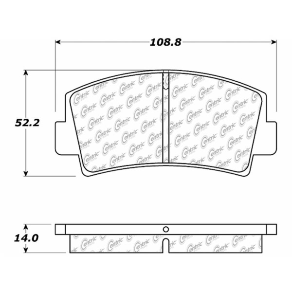 Centric Posi Quiet™ Ceramic Front Disc Brake Pads 105.00760