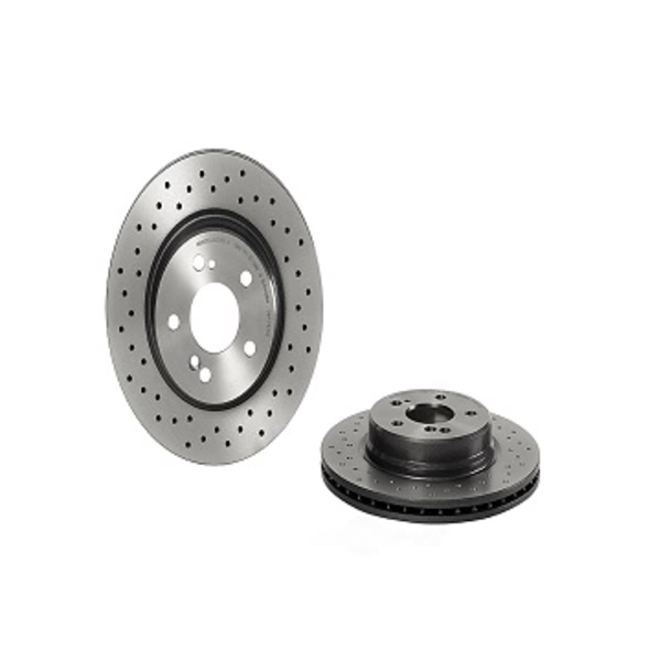 brembo UV Coated Series Drilled Vented Rear Brake Rotor 09.A742.31
