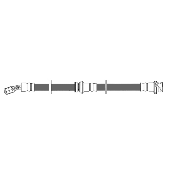 Centric Front Driver Side Brake Hose 150.42074