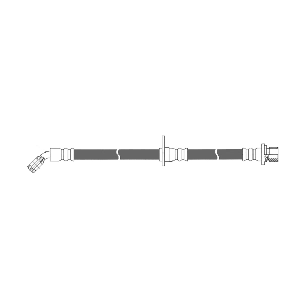 Centric Rear Passenger Side Brake Hose 150.40347