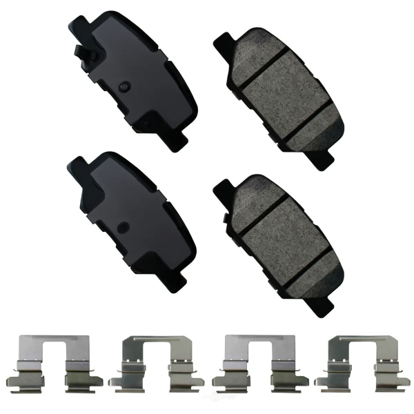 Akebono Pro-ACT™ Ultra-Premium Ceramic Rear Disc Brake Pads ACT1679