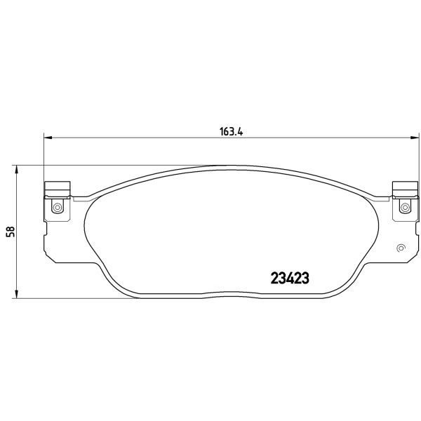 brembo Premium Low-Met OE Equivalent Front Brake Pads P36012