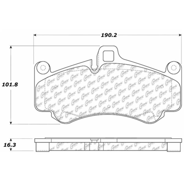 Centric Posi Quiet™ Semi-Metallic Front Disc Brake Pads 104.09910
