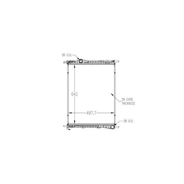 TYC Engine Coolant Radiator 13486