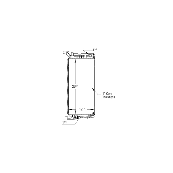 TYC Engine Coolant Radiator 13544