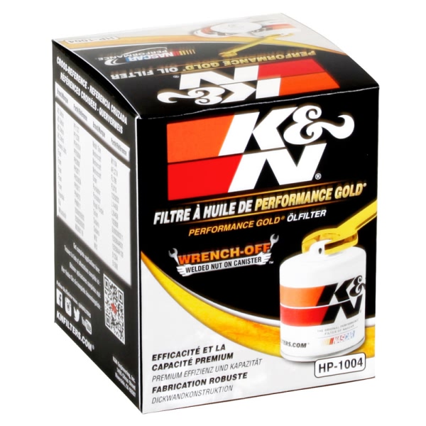 K&N Performance Gold™ Wrench-Off Oil Filter HP-1004