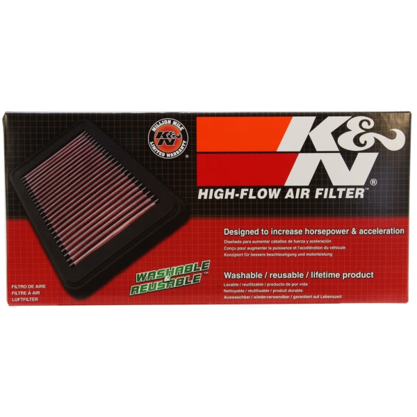 K&N 33 Series Panel Red Air Filter （13.188" L x 7.25" W x 1.5" H) 33-2248