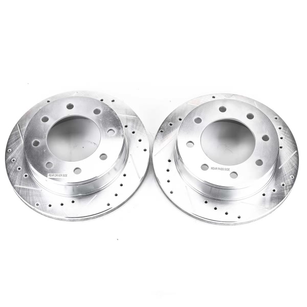 Power Stop PowerStop Evolution Performance Drilled, Slotted& Plated Brake Rotor Pair AR8643XPR