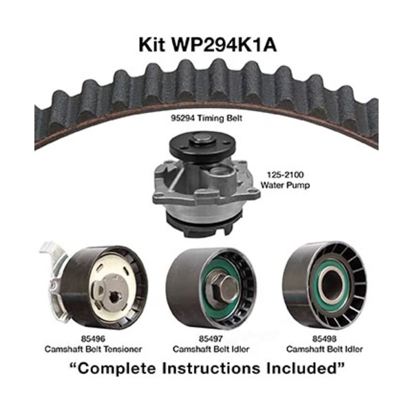 Dayco Timing Belt Kit With Water Pump WP294K1A