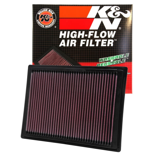 K&N 33 Series Panel Red Air Filter （11.375" L x 8.5" W x 0.938" H) 33-2287