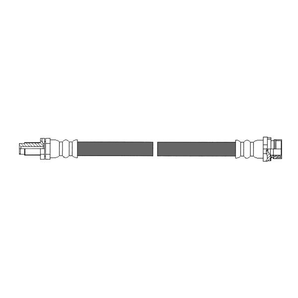 Centric Rear Lower Brake Hose 150.39327