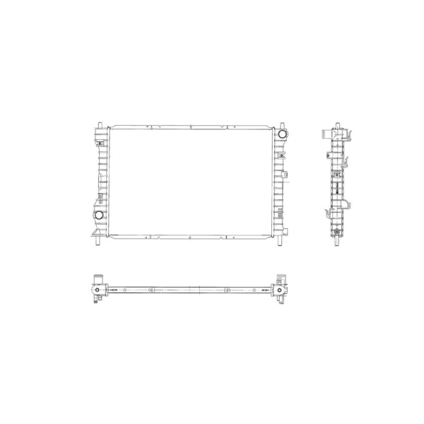 TYC Engine Coolant Radiator 2462