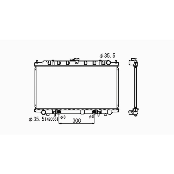 TYC Engine Coolant Radiator 2413