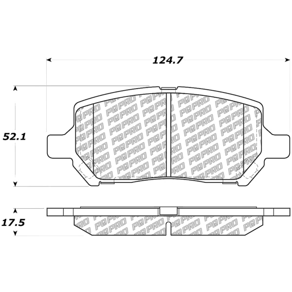 Centric Posi Quiet Pro™ Ceramic Front Disc Brake Pads 500.09560