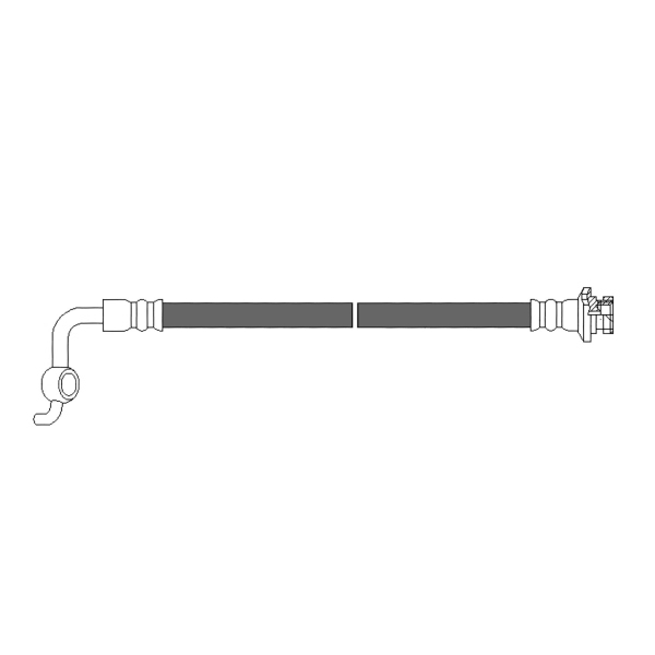 Centric Rear Driver Side Brake Hose 150.42400