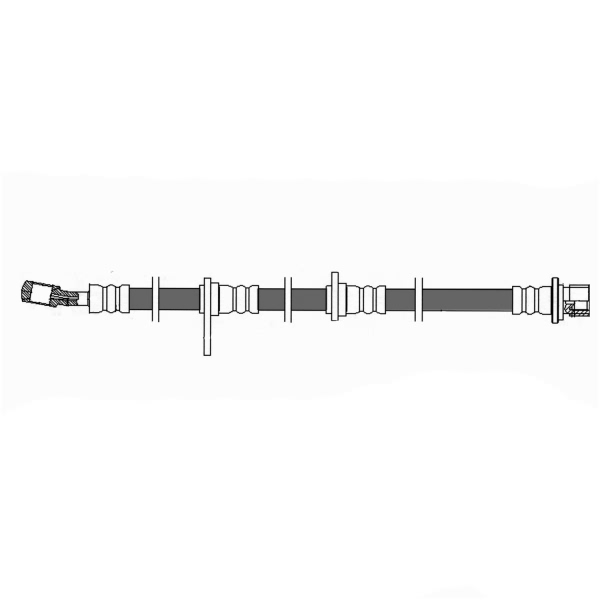 Centric Front Passenger Side Brake Hose 150.40087