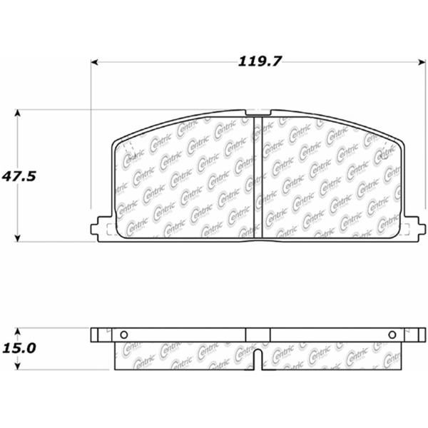 Centric Premium Ceramic Front Disc Brake Pads 301.02420