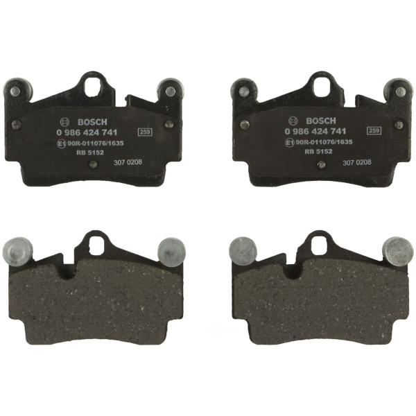 Bosch EuroLine™ Semi-Metallic Rear Disc Brake Pads 0986424741