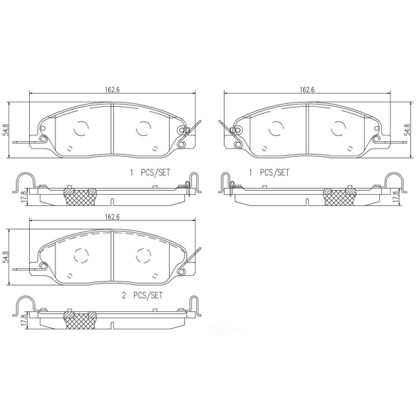 brembo Premium Ceramic Front Disc Brake Pads P24181N