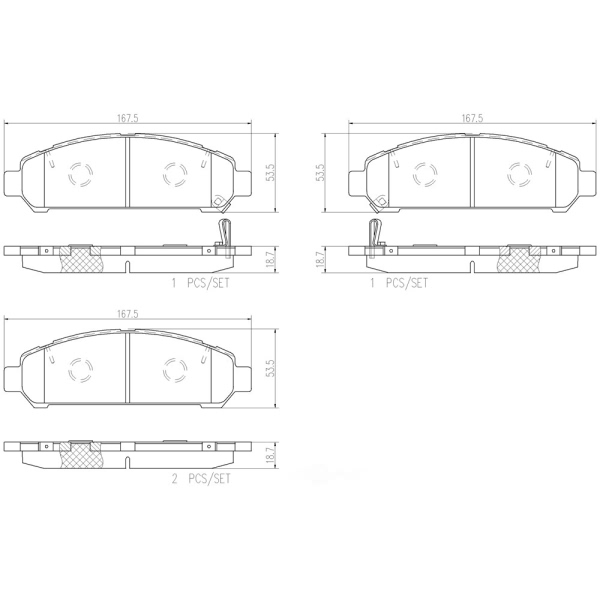 brembo Premium Ceramic Front Disc Brake Pads P83149N