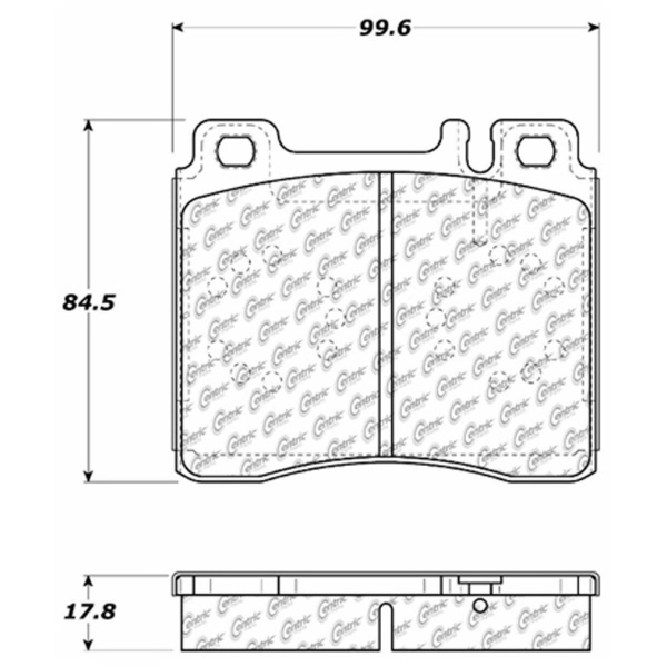 Centric Premium Ceramic Front Disc Brake Pads 301.05770