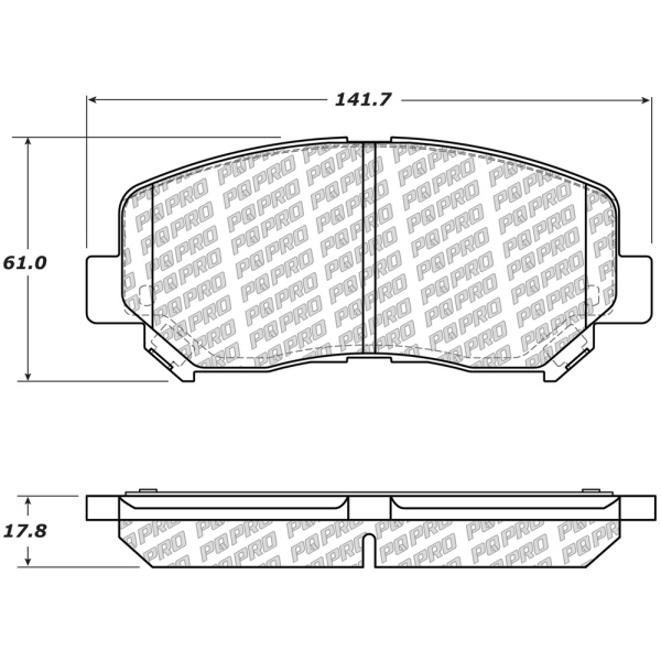 Centric Posi Quiet Pro™ Ceramic Front Disc Brake Pads 500.16401