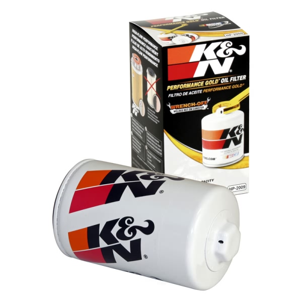 K&N Performance Gold™ Wrench-Off Oil Filter HP-2009