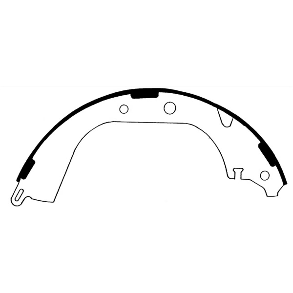 Centric Premium Rear Parking Brake Shoes 111.05490