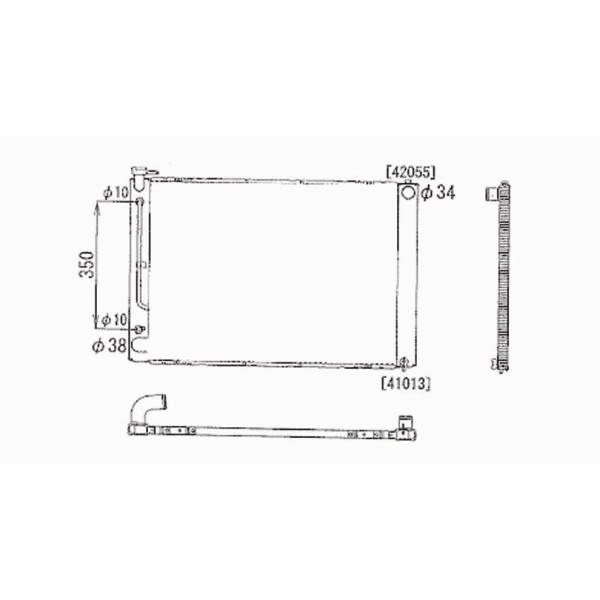 TYC Engine Coolant Radiator 2689