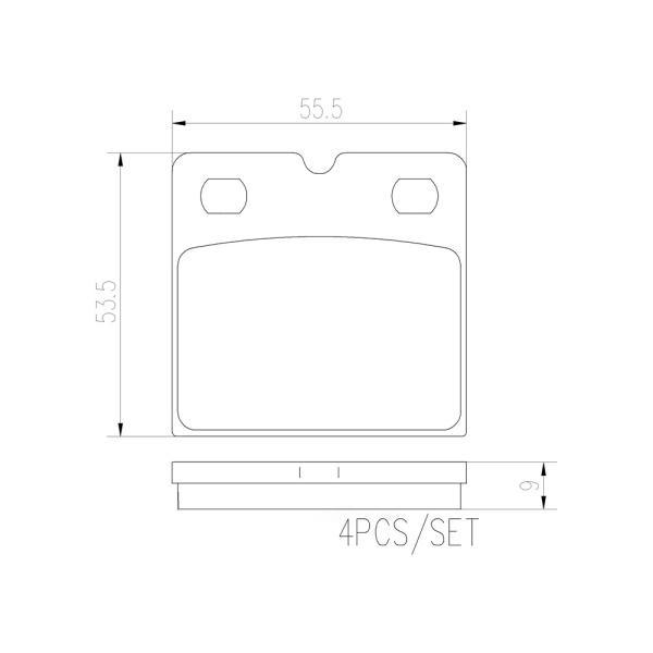brembo Premium Ceramic Rear Disc Brake Pads P02001N