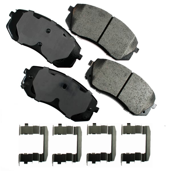 Akebono Pro-ACT™ Ultra-Premium Ceramic Front Disc Brake Pads ACT1295A