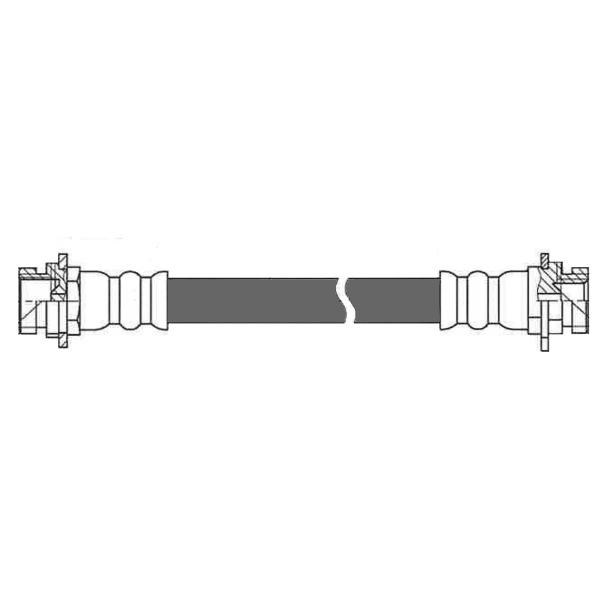 Centric Rear Passenger Side Upper Brake Hose 150.69307